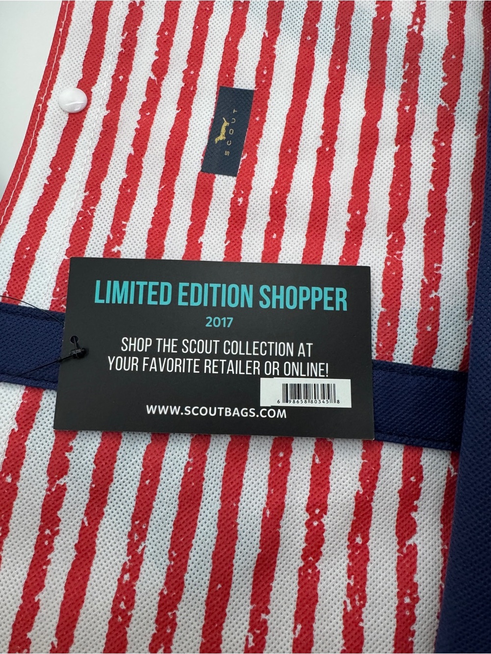 Scout Red & Navy Striped Tote Bag NWT - Picture 2 of 4